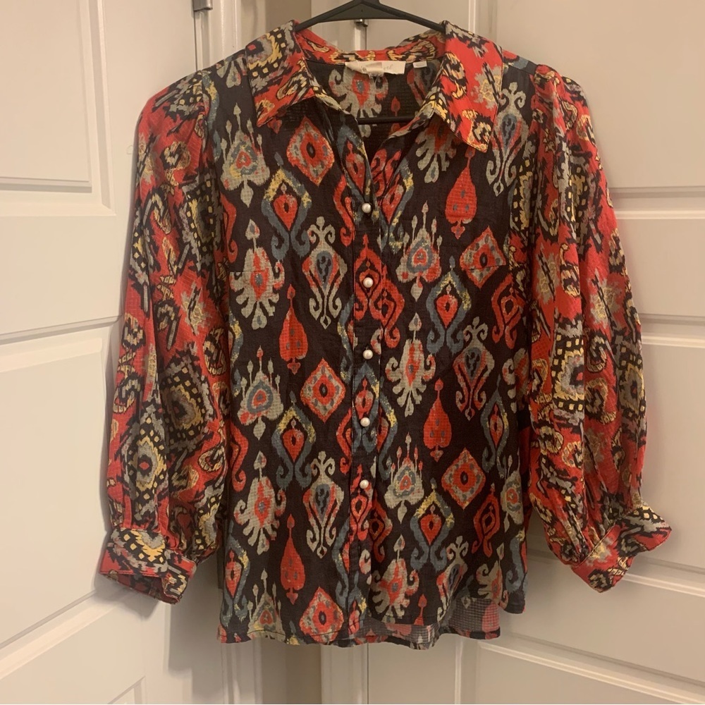 Anthropologie Forever that Girl Button-Down Blouse, Size XS